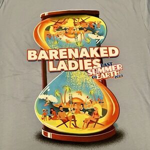 Barenaked Ladies 2023 Tour T-Shirt Last Summer on Earth Concert Blue 2XL